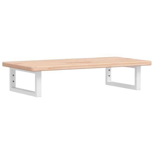 vidaXL Zidna polica za umivaonik od čelika i masivne hrastovine