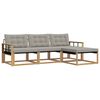 vidaXL Set vanjskih sofa 4 kom. Bijela i svjetlosiva