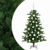 vidaXL Umjetno božićno drvce s kuglicama 120 cm 150 LED lampica