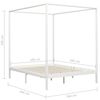 vidaXL Okvir za krevet s baldahinom i 4 ladice 160 x 200 cm borovina