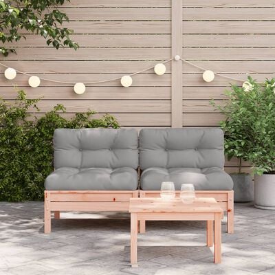vidaXL Vrtna sofa s jastucima 2 kom od masivnog drva duglazije
