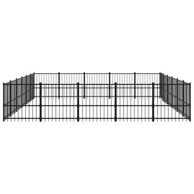 vidaXL Vanjski kavez za pse čelični 28,23 m²