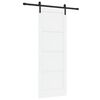 vidaXL Klizna vrata 78 x 211 cm Konstruirano drvo Bijela i crna