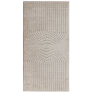vidaXL Tepih za unutra&scaron;njost GALATI Bež 80 x 150 cm Poliester