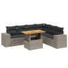 vidaXL 7-dijelni set vrtnih sofa sivi od poliratana