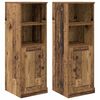 vidaXL Highboard s ladicama 3 pcs Staro drvo Konstruirano drvo