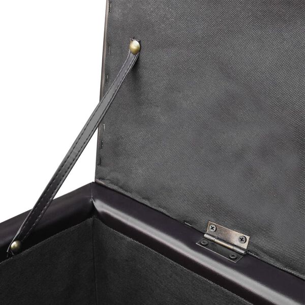 vidaXL Duga klupa za pohranu drvena smeđa