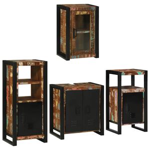vidaXL Set namje&scaron;taja za kupaonicu 4 kom. &Scaron;areni 55 x 35 x 60 cm