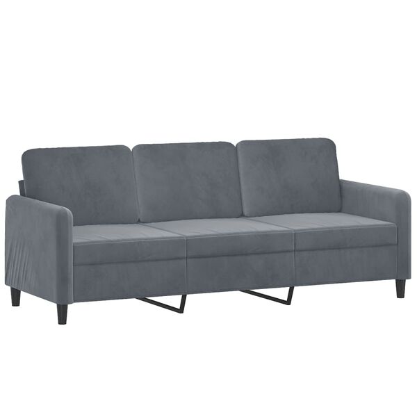 vidaXL 2-dijelni set sofa tamnosivi bar&scaron;unasti