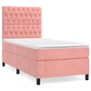vidaXL Box spring krevet s madracem ružičasti 90x190 cm bar&scaron;unasti
