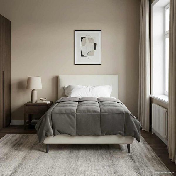 vidaXL Puni pokrivač za cijelu godinu Svijetlo siva 135 x 220 cm