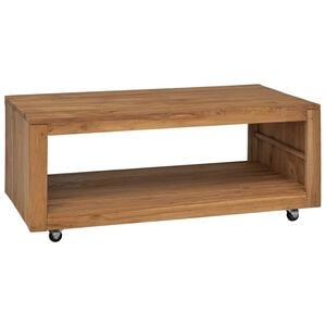 vidaXL Stolić za kavu 110 x 60 x 40 cm od masivne tikovine