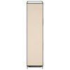 282429 vidaXL Shoe Cabinet with Cover Cream 58x28x106 cm Fabric
