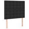 vidaXL Uzglavlje crno 80x5x118/128 cm umjetna koža