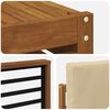 vidaXL Sekcijska garnitura 7 pcs Prirodna i bež Čvrsto drvo akacije