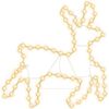 vidaXL Figura božićnog soba 72 LED žarulje topla bijela 57x55x4,5 cm