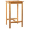 vidaXL Stol za bar Prirodna 60 x 60 x 105 cm Masivni teak