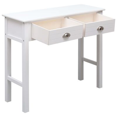 vidaXL Konzolni stol bijeli 90 x 30 x 77 cm drveni