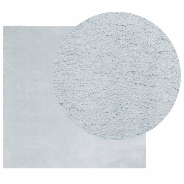 vidaXL Tepih HUARTE kratkih vlakana mekani i perivi plavi 240 x 240 cm