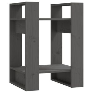 vidaXL Ormarić za knjige / sobna pregrada sivi 41x35x57 cm od borovine