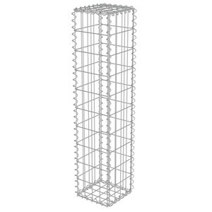 vidaXL Gabionski zid s poklopcima od pocinčanog čelika 20 x 20 x 100 cm