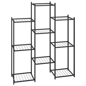 vidaXL Stalak za cvijeće 83 x 25 x 100 cm crni željezni