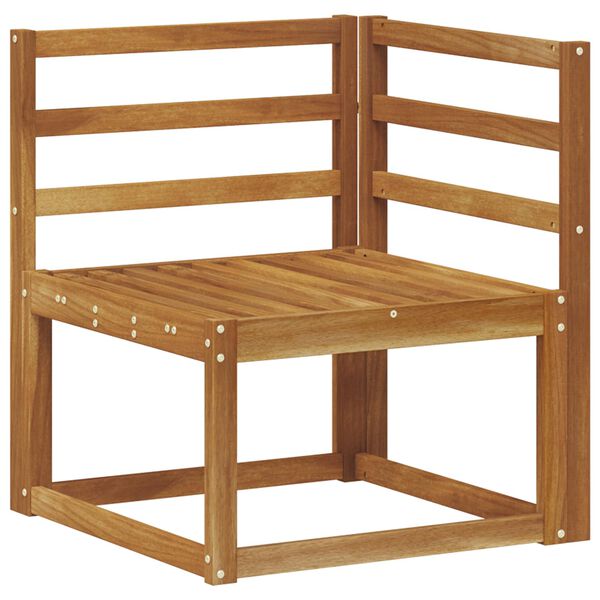 vidaXL Set vanjskih sofa 10 pcs Prirodna Čvrsto drvo akacije