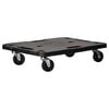 vidaXL Transportna kolica crna 58 x 38 x 12 cm PP