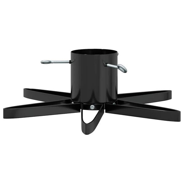 vidaXL Stalak za božićno drvce 1.73 Crna 49 x 49 x 15,5 cm Čelik