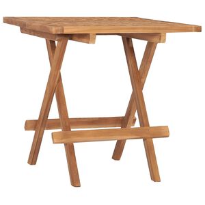vidaXL Sklopivi vrtni stol 50 x 50 x 50 cm od masivne tikovine