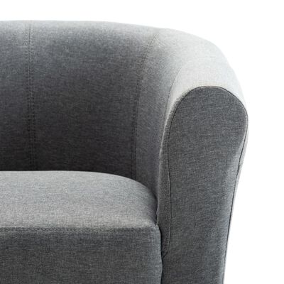 vidaXL Fotelja od tkanine svjetlosiva
