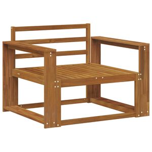 vidaXL Srednja sofa za van Čvrsto drvo akacije Prirodna