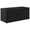 vidaXL Vrtna sadilica s 2 posude crna 72 x 30 x 32 cm od poliratana