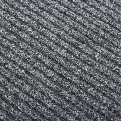 vidaXL Dugi tepih za hvatanje nečistoće 100 x 500 cm sivi