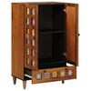 vidaXL Highboard s ladicama Orah 60 x 33,5 x 100 cm Čvrsto drvo manga