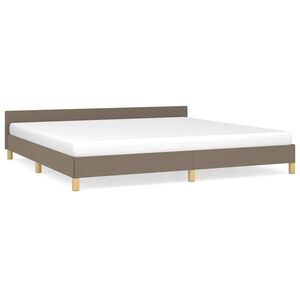 vidaXL Okvir za krevet bez madraca smeđesivi 200x200 cm od tkanine