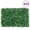 vidaXL Ograda od umjetnog li&scaron;ća 24 kom zelena 40 x 60 cm