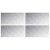 vidaXL Stepenica 4 kom. 80 x 40 cm Srebrno Aluminij Pravokutni