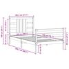 vidaXL Okvir kreveta bez madraca bijeli 100x200 cm konstruirano drvo