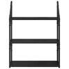 vidaXL Polica na zidu Crni hrast 60 x 21 x 78,5 cm Konstruirano drvo