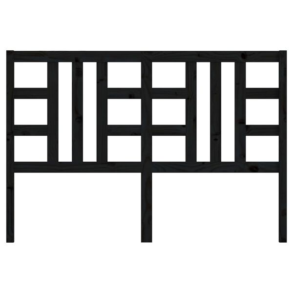 vidaXL Uzglavlje za krevet crno 166 x 4 x 100 cm od masivne borovine