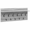 vidaXL Vje&scaron;alica za kapute na zidu Zidne Siva Sonoma 100 x 40 x 12 cm