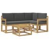 vidaXL Set vanjskih sofa 5 kom. Bijela i antracit