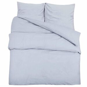 vidaXL Set posteljine za poplun sivi 140x200 cm lagana mikrovlakna