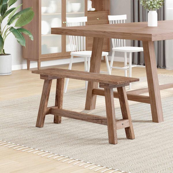 vidaXL klupa Prirodna 93 x 26 x 45 cm Drvo od mahagonija