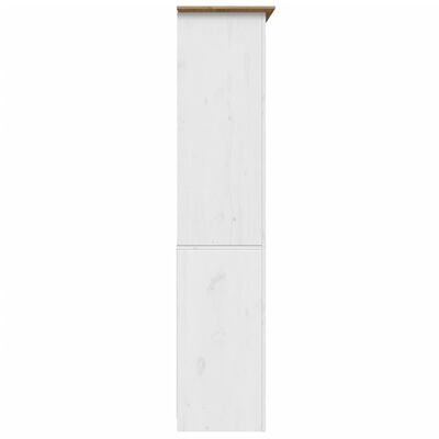 vidaXL Regal za knjige BODO bijelo-smeđi 80x40x172 cm masivna borovina
