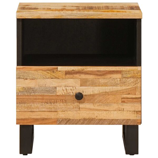 vidaXL Ormar za krevet 2 pcs Smeđa 40 x 33 x 46 cm Čvrsto drvo manga