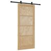 vidaXL Klizna vrata ORKDAL Prirodna 86 x 198,5 cm Masivna borovina