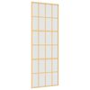 vidaXL Klizna vrata zlatna 76x205 cm matirano staklo ESG i aluminij