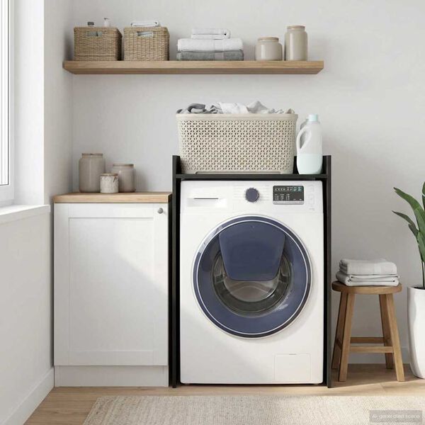 vidaXL Ormar za perilicu rublja Crni hrast 67,5 x 48 x 97 cm